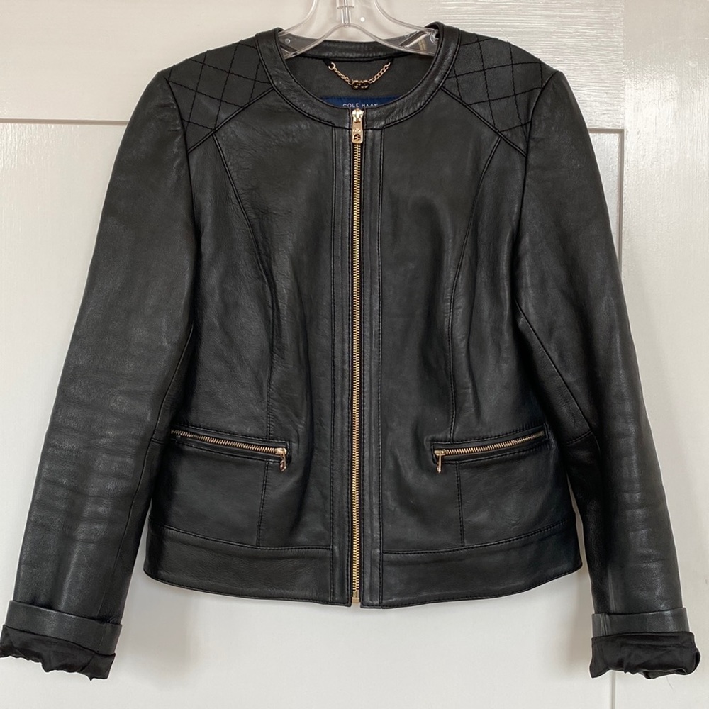 FLASH SALE 🌟 Cole Haan Leather Jacket